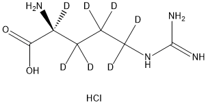 L-Arginine D7 Hydrochloride Structural
