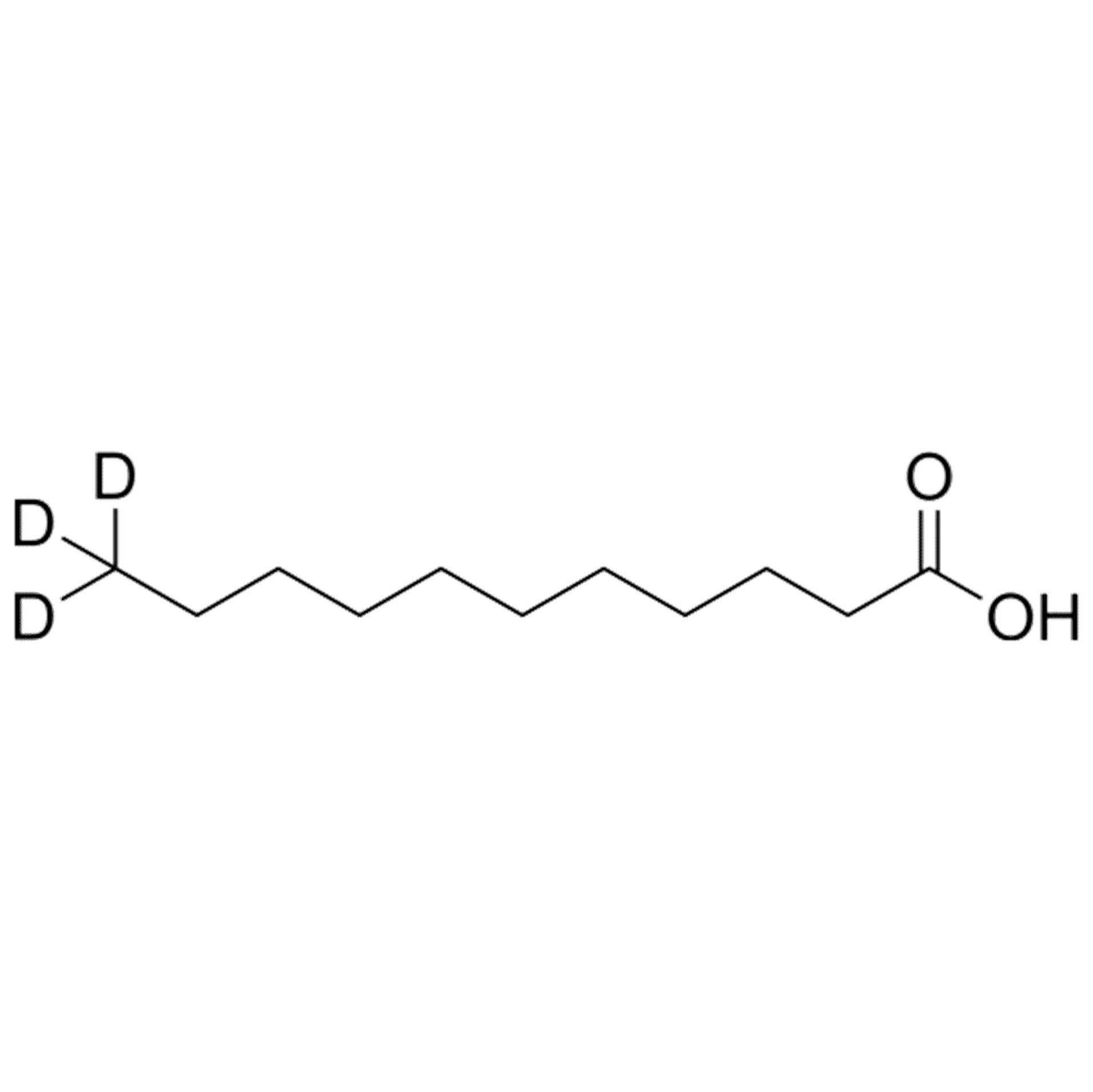 UNDECANOIC-11,11,11-D3 ACID Structural