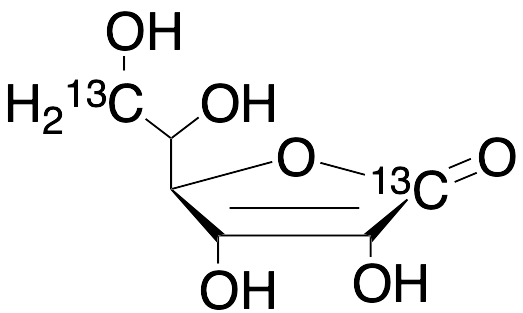 L-[1,6-13C2]ASCORBIC ACID Structural