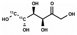 D-[5,6-13C2]FRUCTOSE Structural