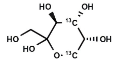 D-[4,6-13C2]FRUCTOSE Structural