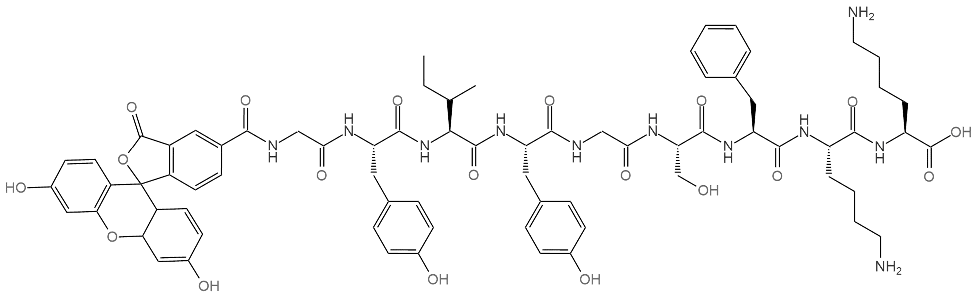 5-TMR-TYR-ILE-TYR-GLY-SER-PHE-LYS-OH Structural