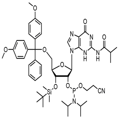 3'-TBDMS-ibu-rG Phosphoramidite Structural