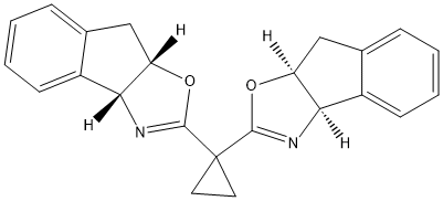 (3aR,3'aR,8aS,8'a'S)-2,2'-cyclopropylidenebis[3a,8a-dihydro-8H-Indeno[1,2-d]oxazole Structural