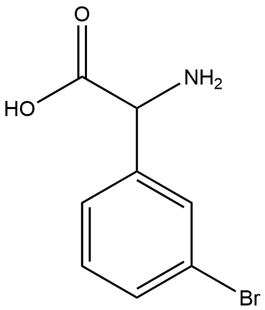 AMINO(3-BROMOPHENYL)ACETIC ACID Structural