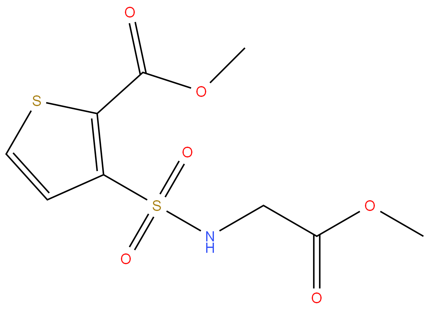 106820‐63‐7 3‐{[(2‐Methoxy‐2‐oxoethyl)‐amino]‐ sulfonyl}‐2‐thiophenecarboxylic acid methyl ester 98%