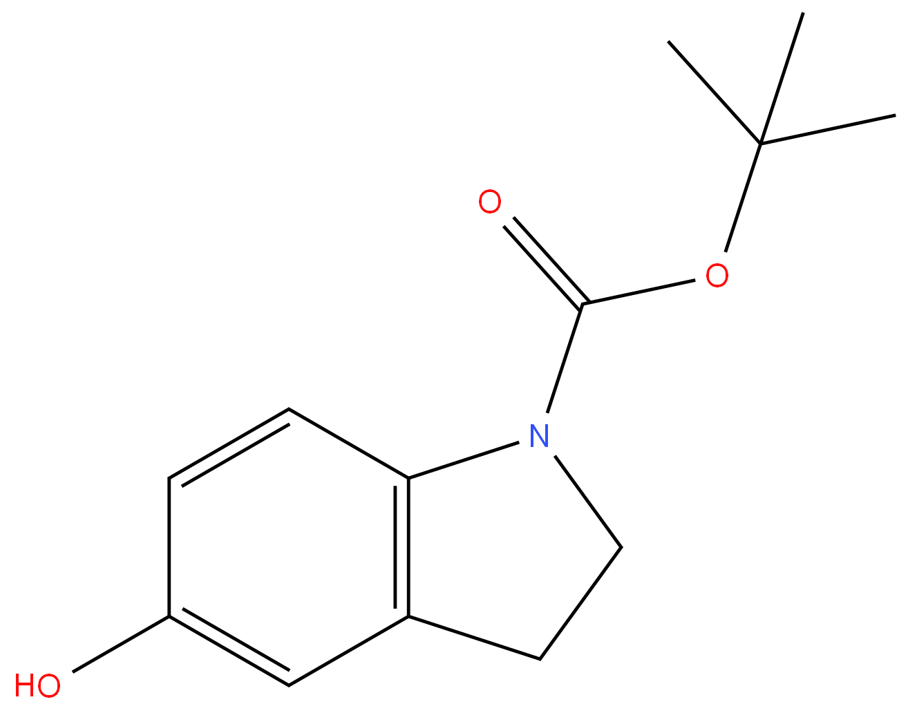 170147-76-9 tert-butyl-5-hydroxyindoline-1- carboxylate 98%