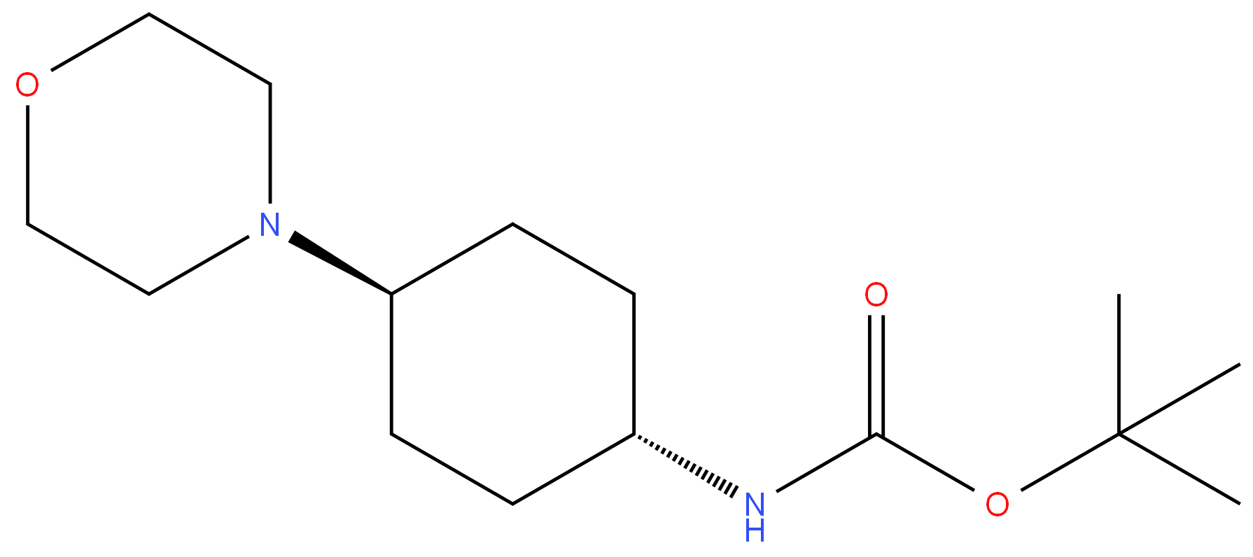 558442-96-9 tert-butyl (1r,4r)-4-morpholinocyclohexylcarbamate 98%