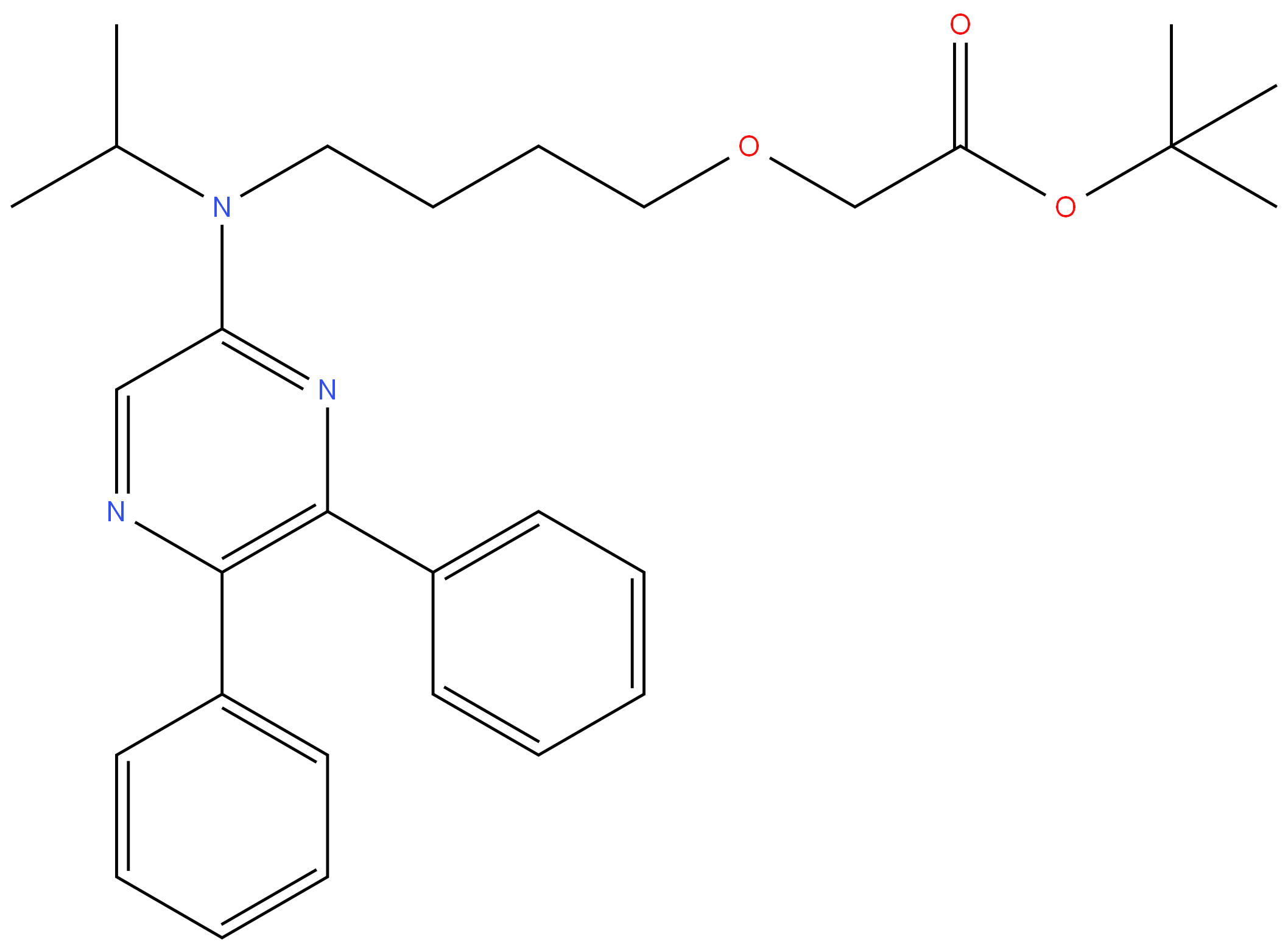 475084-96-9 2-{4-[N-(5,6-diphenylpyrazin-2-yl)-N-isopropylamino]butyloxy}acetic acid tert-butyl ester 98%