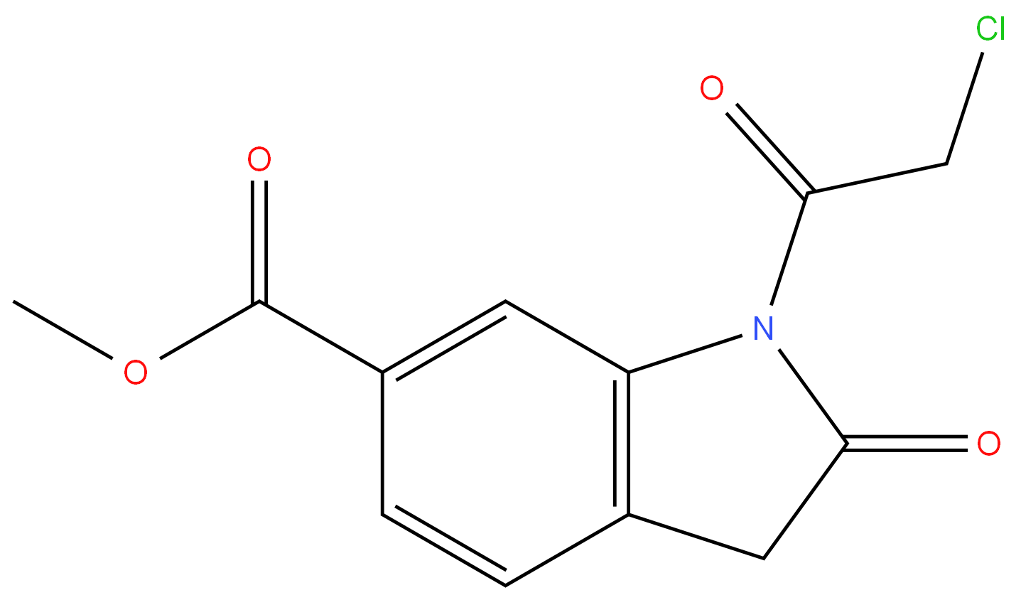 1160293-25-3 Methyl-1-(Chloro Acetyl)-2-Oxoindoline-6-Carboxylate 
(Chlorimide) 98%