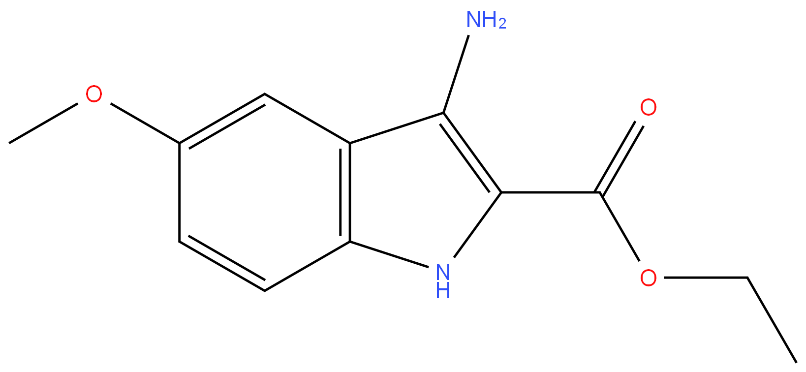 89607-80-7 ethyl 3 - amino - 5 - methoxy - 1H - indole - 2 - carboxylate 98%