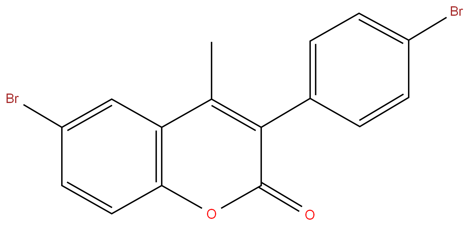 6-Bromo-3(4'-bromophenyl)-4-methylcoumarin 98%