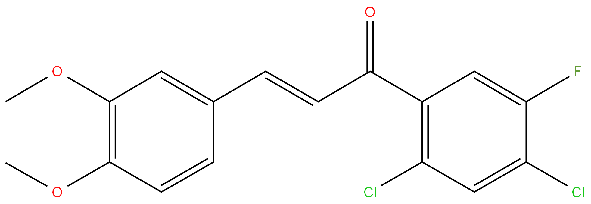 2',4'-Dichloro-3,4-dimethoxy-5'-fluorochalcone 98%