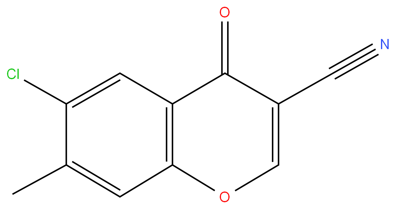 6-Chloro-3-cyano-7-methylchromone 98%