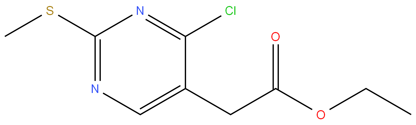 61727-34-2 Ethyl 2-(4-Chloro-2-methylthio)pyrimidin-5-yl)acetate 98