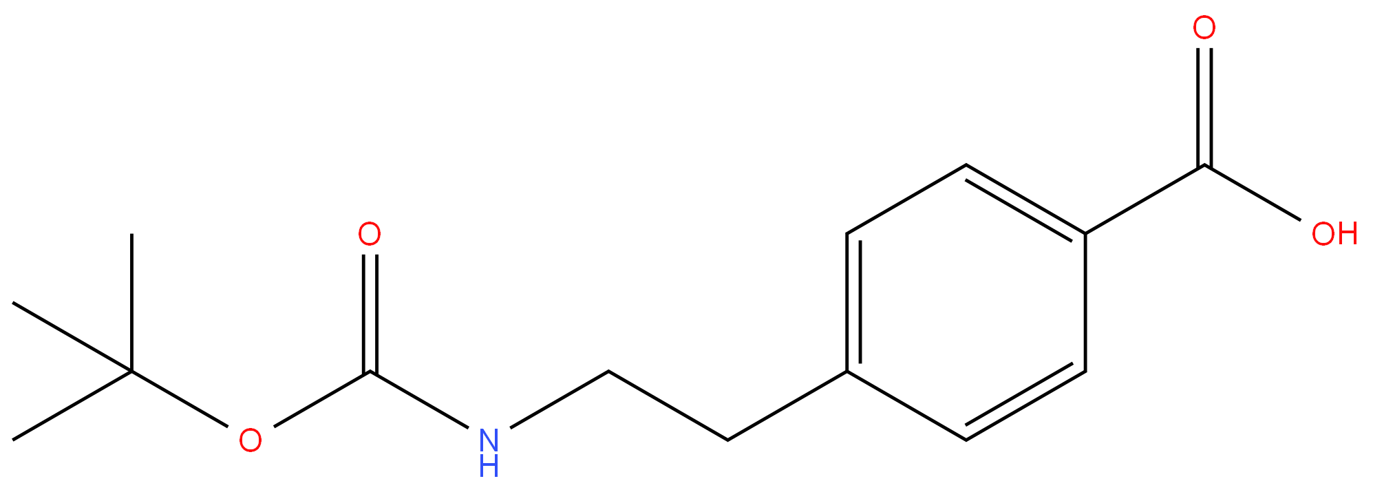 132690-91-6 4-(2-((tert-Butoxycarbonyl)amino)ethyl)benzoic acid 98%