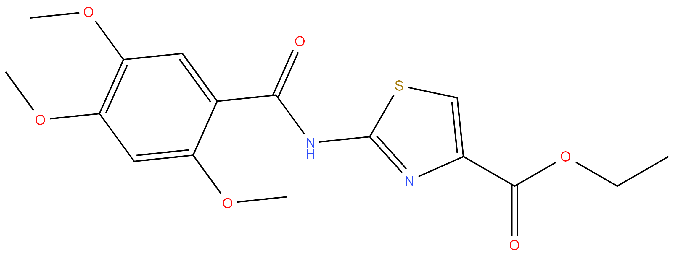 185105-98-0 Ethyl 2-[(2,4,5-
trimethoxybenzoyl) Amino]-1,3- Thiazole-4-Carboxylate 98%