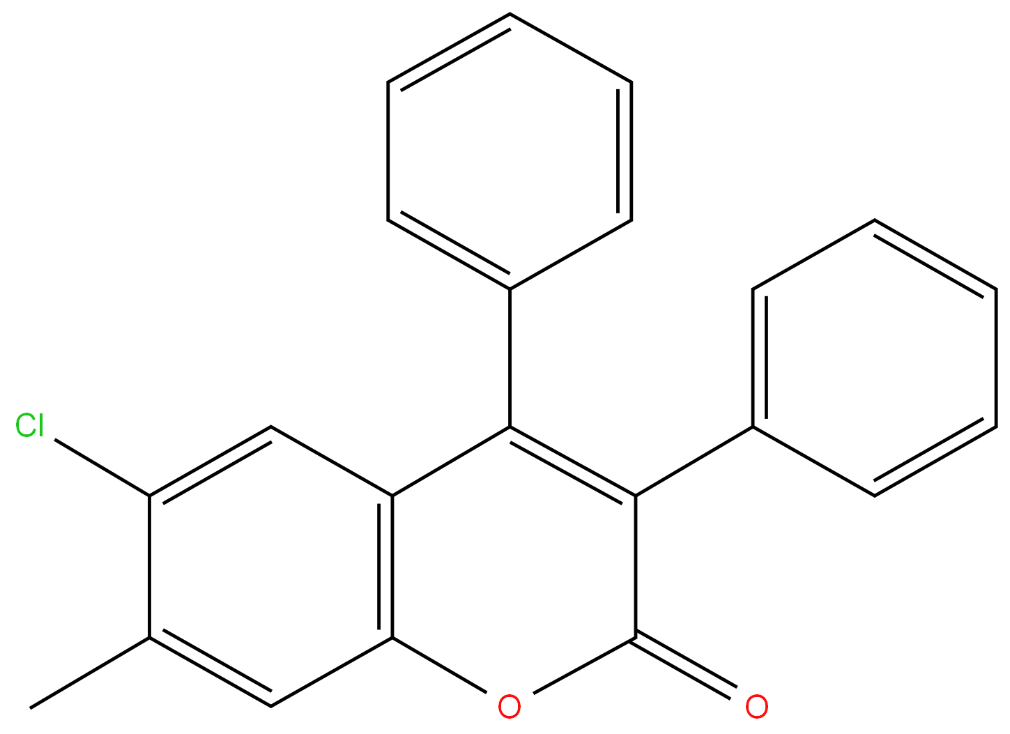 220067-77-6 6-Chloro-3,4-Diphenyl-7-Methyl Coumarin 98%