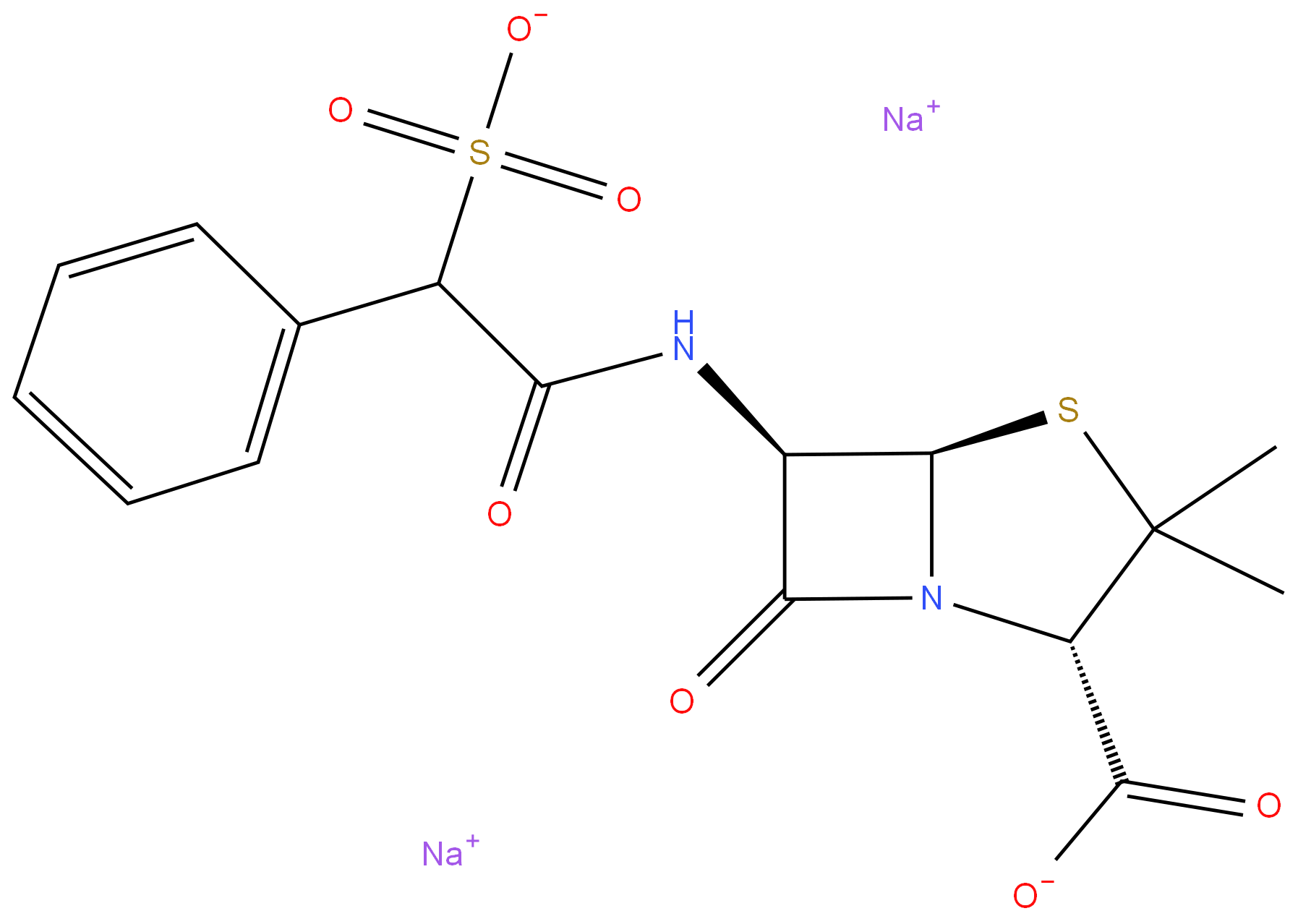 28002-18-8 Sulbenicillin Sodium 98%