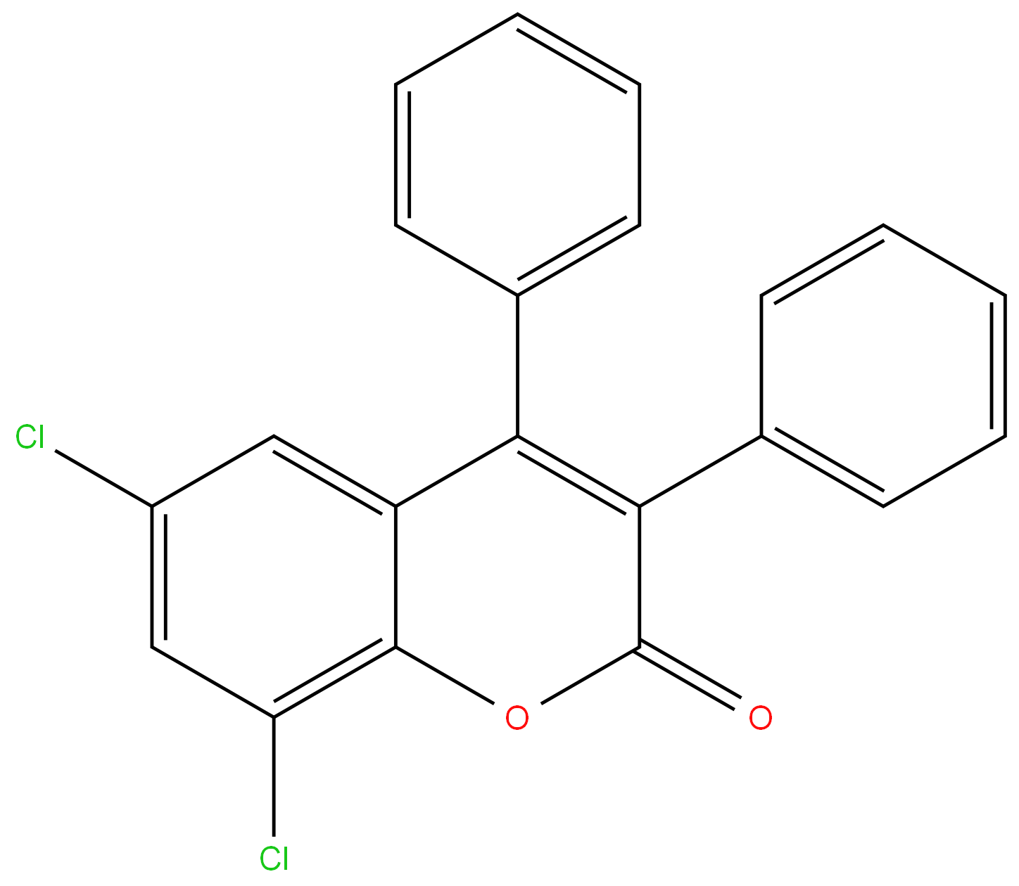 6,8-Dichloro-3,4-Diphenyl Coumarin 98%