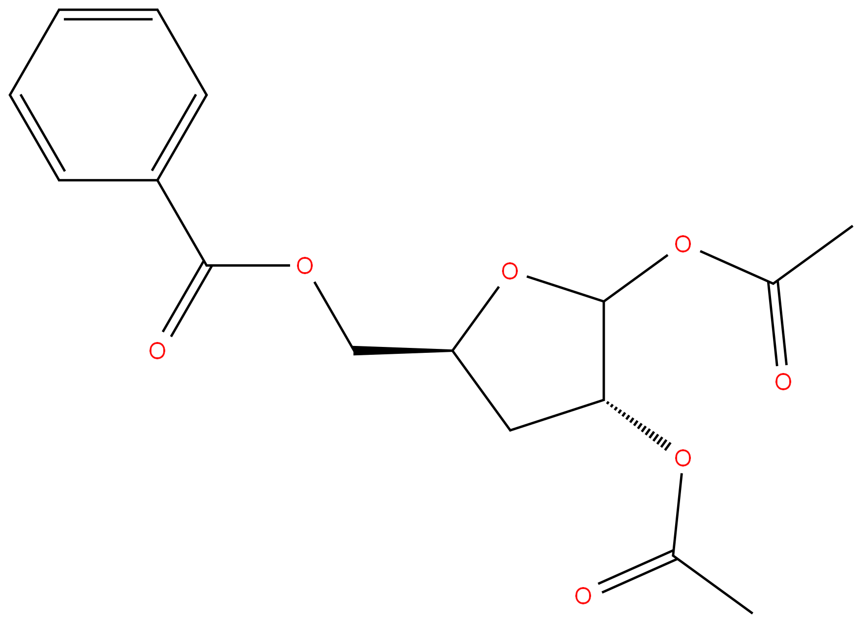 4613-71-2 1,2-Di-O-acetyl-5-O-benzoyl-3-deoxy-D-erythro-pentofuranose 98%