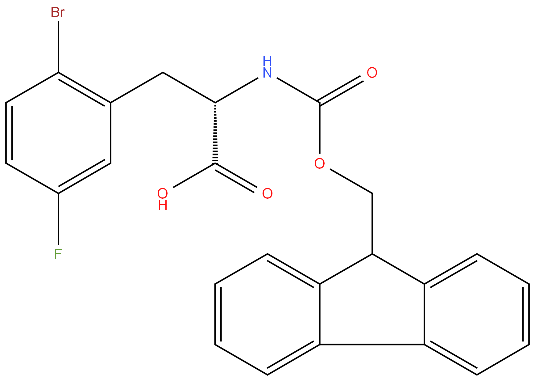 2278366-87-1 (2S)-3-(2-bromo-5-fluorophenyl)-2-({[(9H-fluoren-9-yl)methoxy]carbonyl}amino)propanoic acid 95%