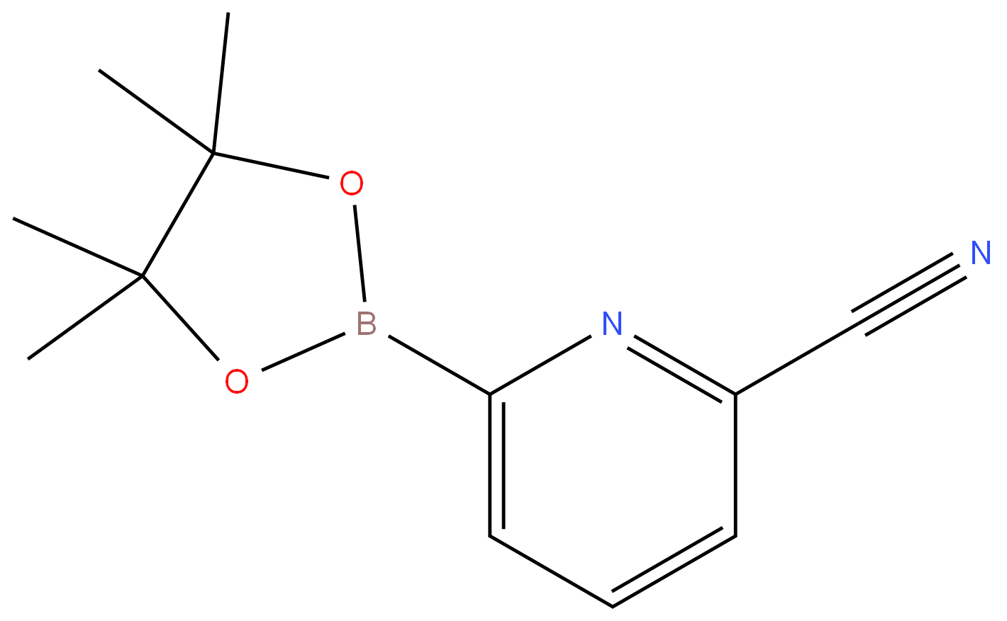 952402-79-8 6-(4,4,5,5-tetramethyl-1,3,2-dioxaborolan-2-yl)picolinonitrile 98%