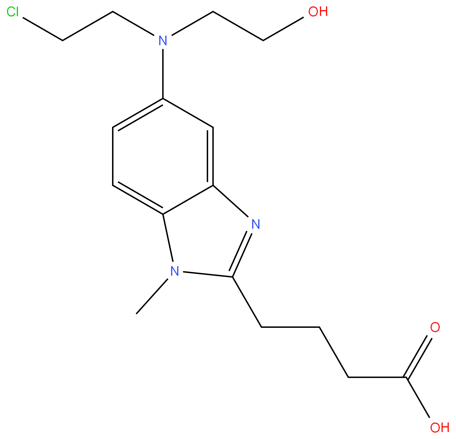 109882-27-1 Bendamustine Related Compound E (Bendamustine Monohydroxy Acid Impurity) 98%