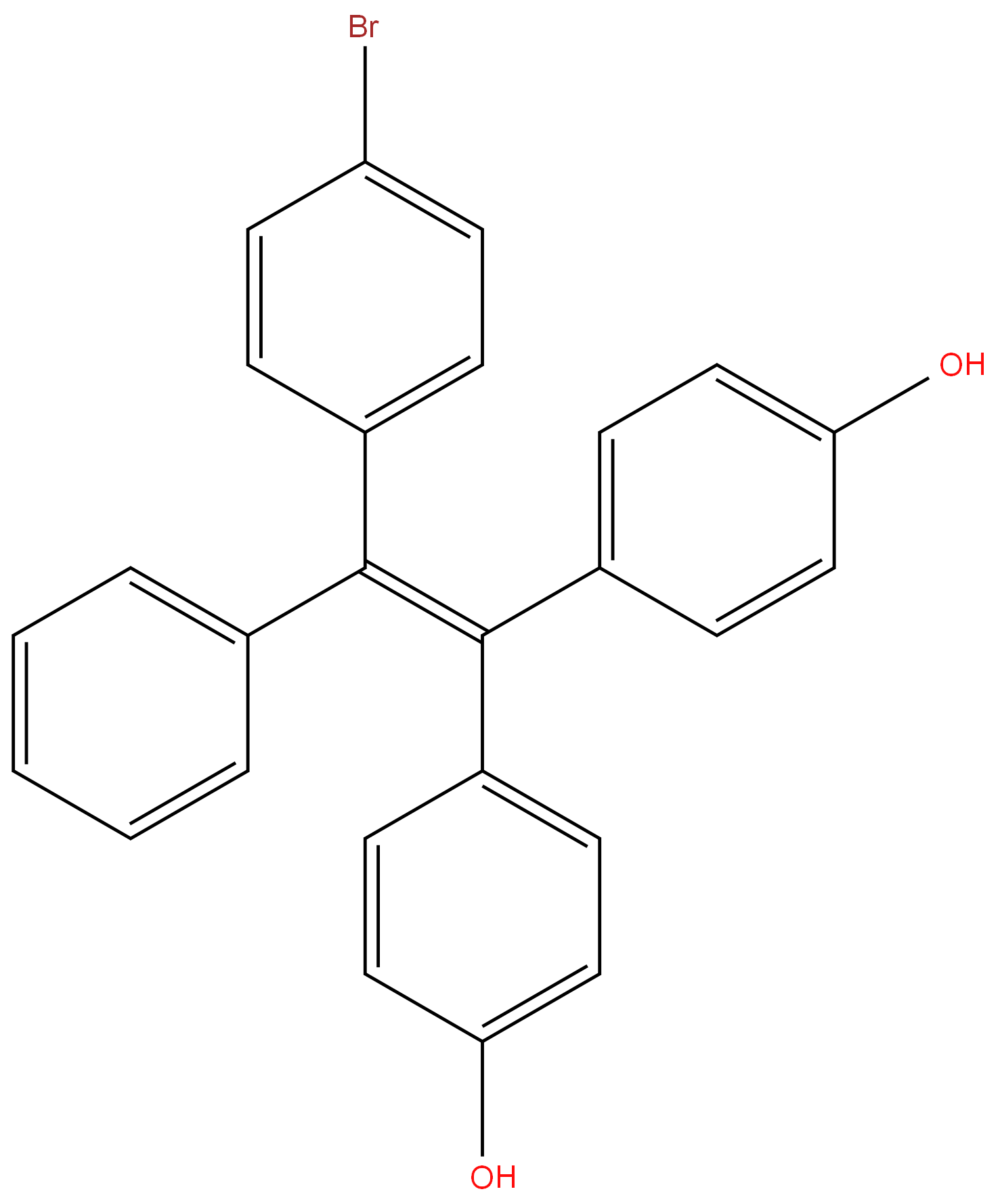 936803-69-9 4,4'-(2-(4-Bromophenyl)-2-phenylethene-1,1-diyl)diphenol 98%