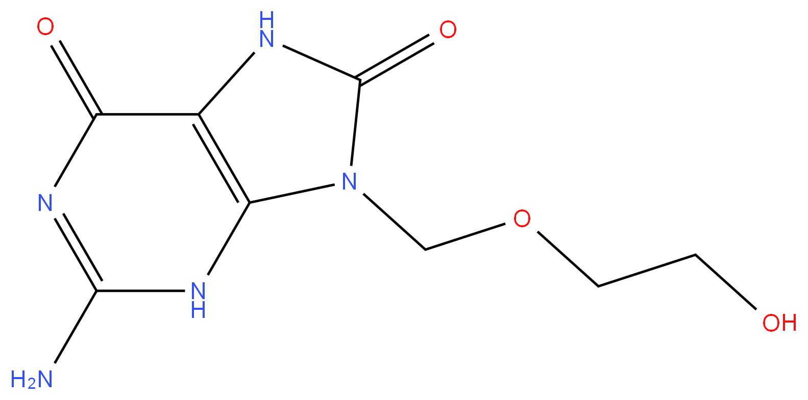 80685-23-0 2-amino-8-hydroxy-9-((2-hydroxyethoxy)methyl)-1,9-dihydro-6H-purin-6-one 98%