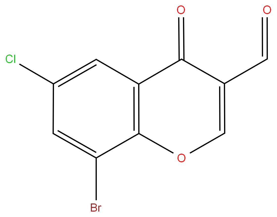 8-Bromo-6-chloro-3-formylchromone 98%