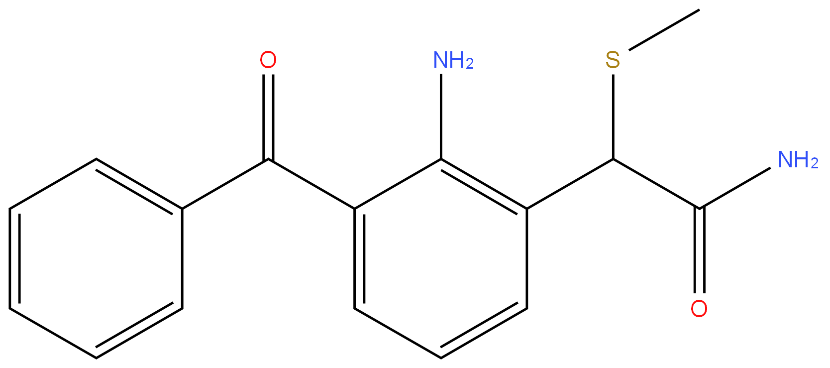 78281-61-5 2-amino-3-benzoyl-α-(methylthio)phenylacetamide 98%