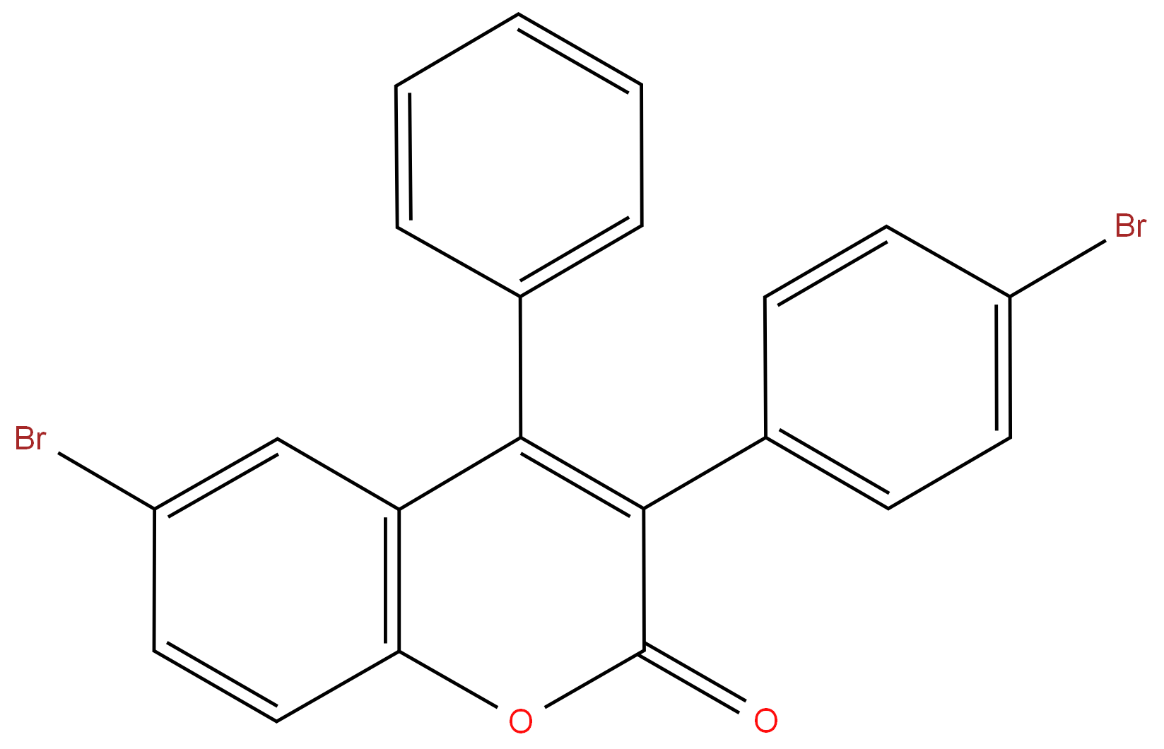 6-Bromo-3(4'-bromophenyl)-4-phenylcoumarin 98%