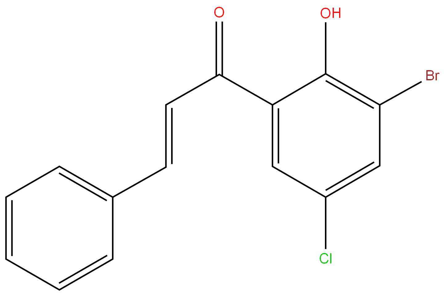 3'-Bromo-5'-chloro-2'-hydroxychalcone 98%