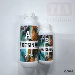 white 1.5 KG Crystal Clear resin 2:1, Packaging Type: Bottle