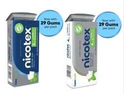 Nicotex 2mg4mg SugarFree Mint Plus Flavour Nicotine Gum 29 Count Nicorette