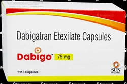 Dabigatran 75Mg Dabigo 75 Mg, 5*10 Capsules