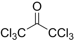 Hexachloroacetone, C3Cl6O, 116-16-5