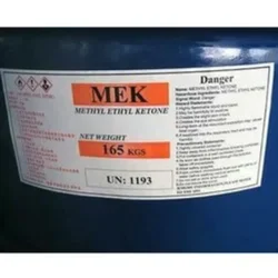 Liquid Methyl Ethyl Ketone, > 99%, 165 Kg Drum