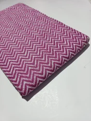 Chevron Indigo Cotton Printed Fabric