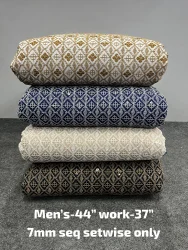 Rayon chikan embroidery sequence work men's kurta fabric