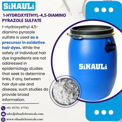 1-Hydroxyethyl 4,5-diamino pyrazole sulfate Manufacturers, Suppliers, Exporters From India