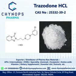 TRAZODONE HYDROCHLORIDE USP / TRAZODONE HYDROCHLORIDE API / TRAZODONE POWDER / (CAS No - 25332-39-2)