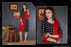 Semi-Stitched Straight Heavy Rayon Printed Kurti, Age Group: 18 To 60