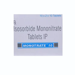Monotrate Tablet (Isosorbide Mononitrate), 10 mg, Sun Pharmaceutical Industries Ltd