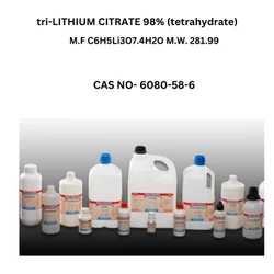 tri-LITHIUM CITRATE 98% (tetrahydrate), Packaging Type: Bottle
