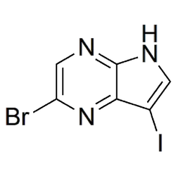 2-Bromo-7-Iodo-5h-Pyrrolo(2,3-B)Pyrazine