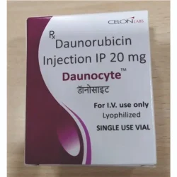 Celon Laboratories Ltd Daunocyte Daunorubicin 20 mg Injection, Storage: Store Below 30 Degreec, 2 ml In Vial