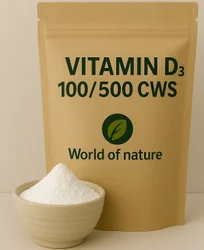 Powder Vitamin D3 100/500 cws, 25 Kg, Drum