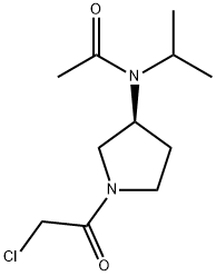 N-[(S)-1-(2-Chloro-acetyl)-pyrrolidin-3-yl]-N-isopropyl-acetaMide Structural